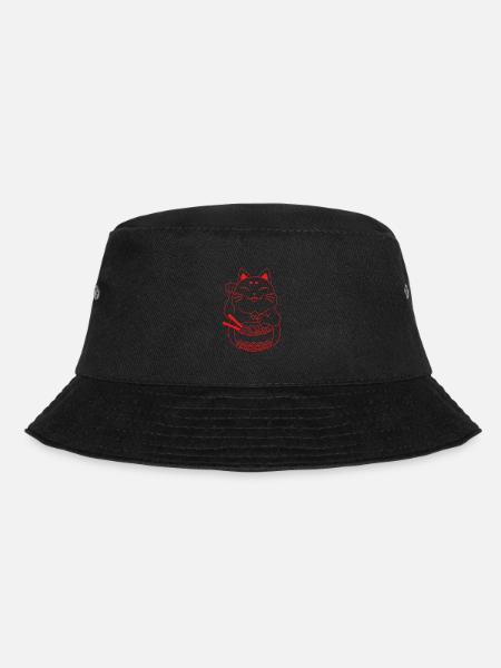 Waving cat Japon japonais cat ramen - Bob - noir