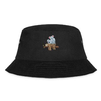 Sloth Koala Gift - Bucket Hat - black - Front - Lela (165cm)