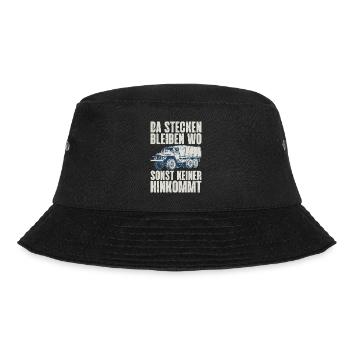 Da stecken bleiben wo sonst keiner hinkommt URAL - Bucket Hat - Schwarz - Vorne - Lela (165cm)
