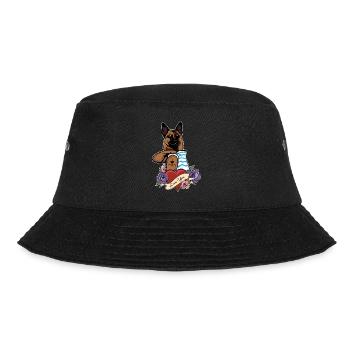 I Love Mom Tattoo I Belgian Malinois Mom - Bucket Hat - Schwarz - Vorne - Lela (165cm)