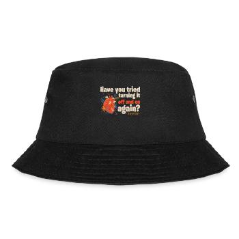 Aus und wieder einschalten Adenosine Cardiac Nurse - Bucket Hat - Schwarz - Vorne - Lela (165cm)
