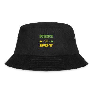 Science Boy Molecule Atom Laboratory Science - Bucket Hat - black - Front - Lela (165cm)