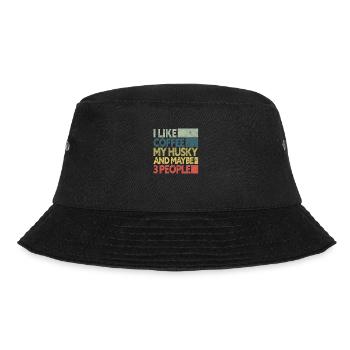 Husky Coffee - Bucket Hat - black - Front - Lela (165cm)