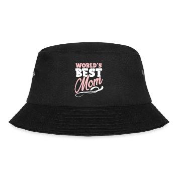 world s best mom - Bucket Hat - Schwarz - Vorne - Lela (165cm)