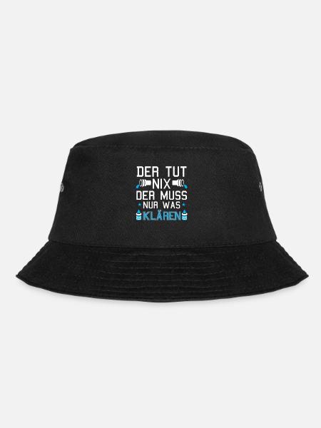Abwassertechniker der tut nix Abwasser Kläranlage - Bucket Hat - Schwarz