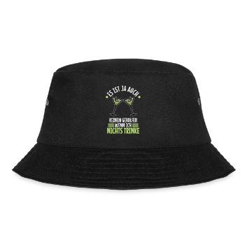 Es ist ja auch keinem geholfen wenn ich nichts - Bucket Hat - Schwarz - Vorne - Lela (165cm)