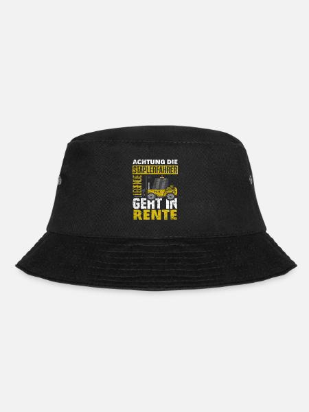 Staplerfahrer Rente - Bucket Hat - Schwarz