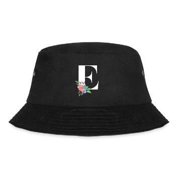Letter E personalized gift alphabet first name Christmas - Bucket Hat - black - Front - Lela (165cm)