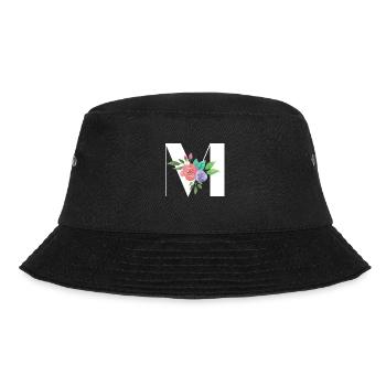 Letter M personalized gift alphabet first name Christmas - Bucket Hat - black - Front - Lela (165cm)