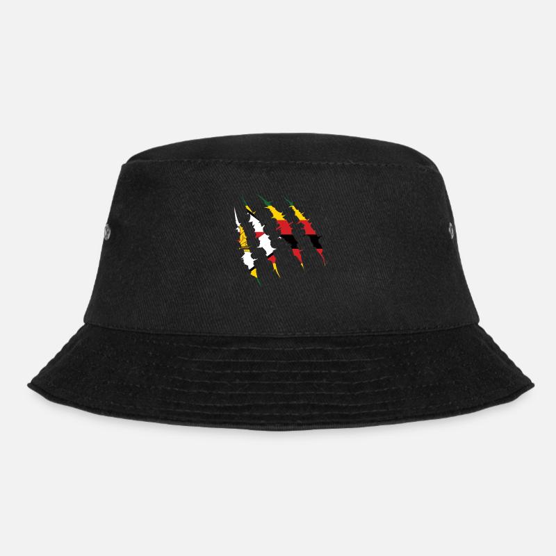 Zimbabwe - Bucket Hat - black