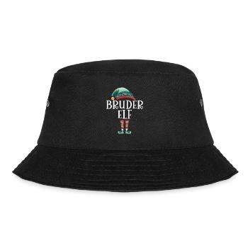 Weihnachten Partnerkostüm Bruder Elf Elfe Elfen - Bucket Hat - Schwarz - Vorne - Lela (165cm)