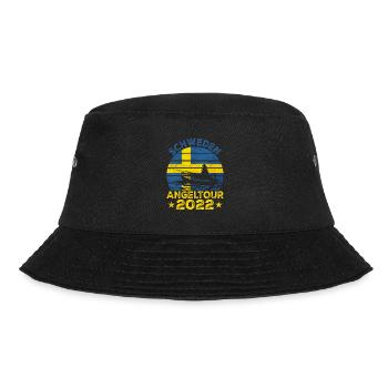 Schweden Angeltour 2022 Angeln in Schweden - Bucket Hat - Schwarz - Vorne - Lela (165cm)