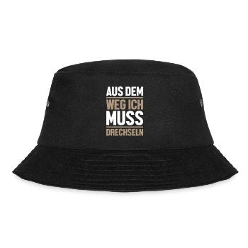 Drechseln Tischler Drechslerei Schreiner Drechsler - Bucket Hat - Schwarz - Vorne - Lela (165cm)