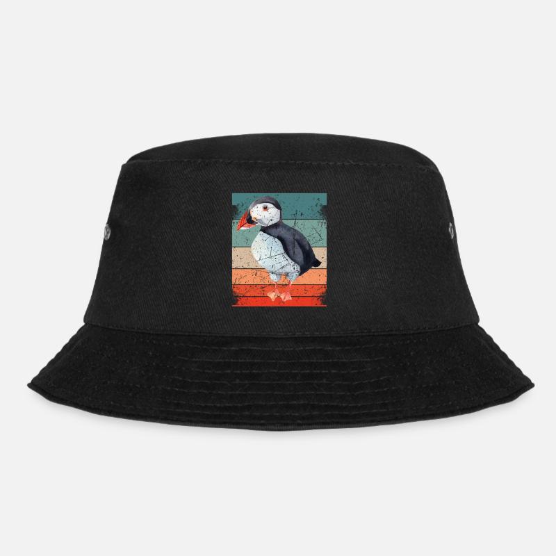 Papageitaucher Puffin Papagei Lunde Vogel Geschenk - Bucket Hat - Schwarz