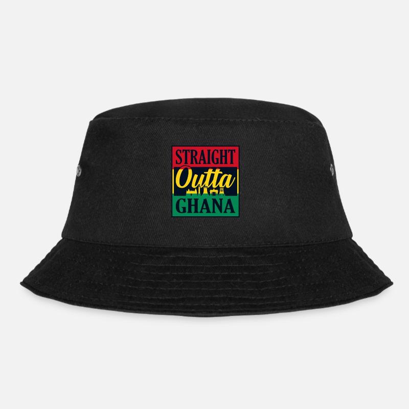 Ghana - Bucket Hat - black