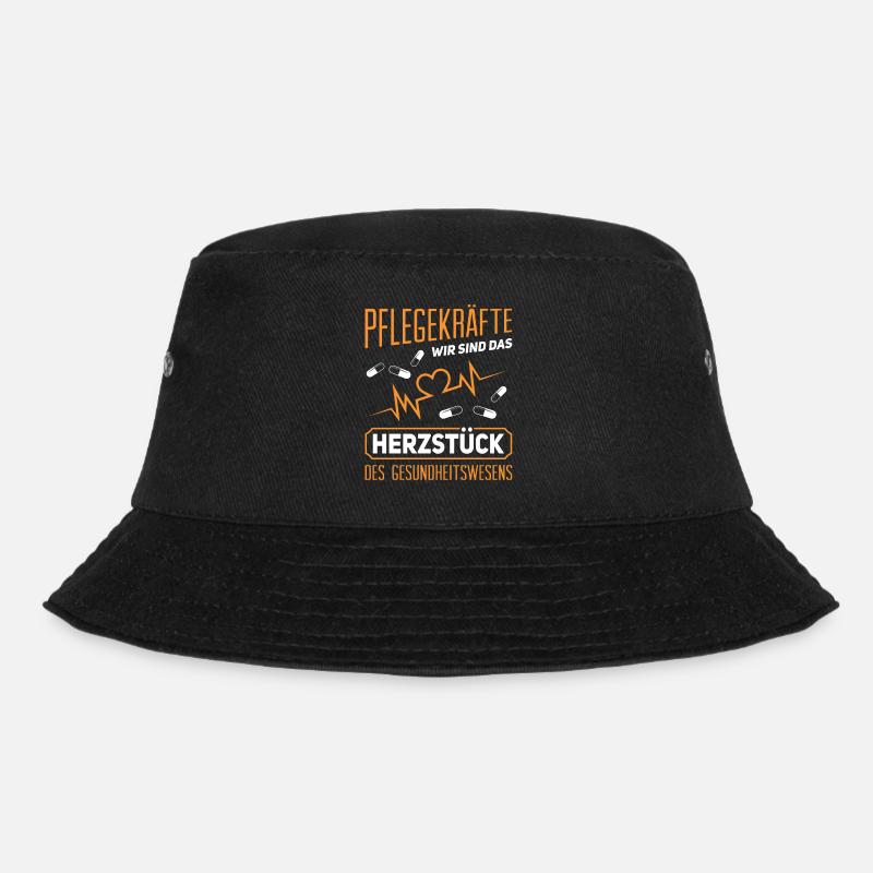 Altenpfleger Pflegedienst Pflegehelfer - Bucket Hat - Schwarz