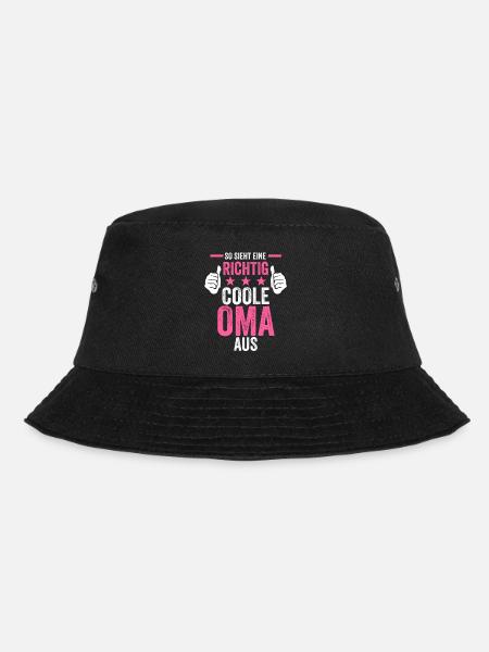 So sieht eine richtig coole Oma aus - Bucket Hat - Schwarz