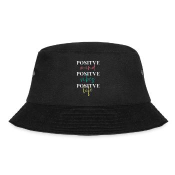 Positive Thinking Saying - Bucket Hat - black - Front - Lela (165cm)