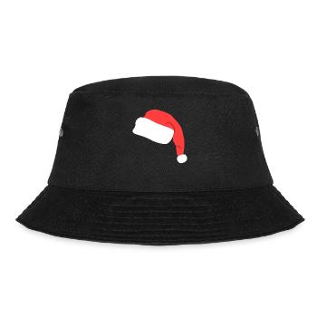 Lustige Nikolaus Mütze - Bucket Hat - Schwarz - Vorne - Lela (165cm)
