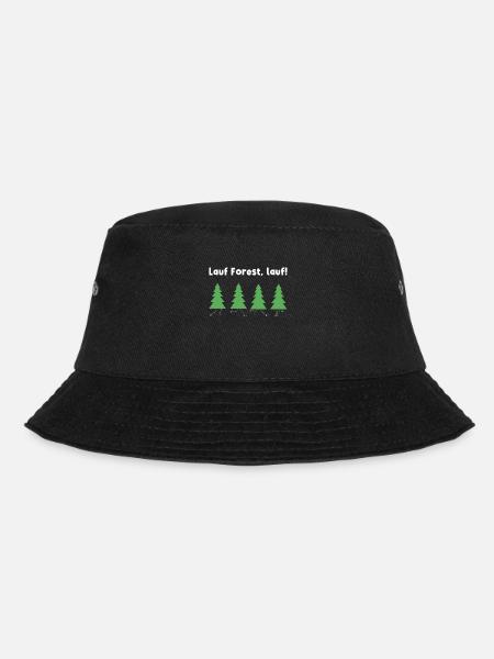 Lauf Forest lauf Wald Baum Füße Beine - Bucket Hat - Schwarz