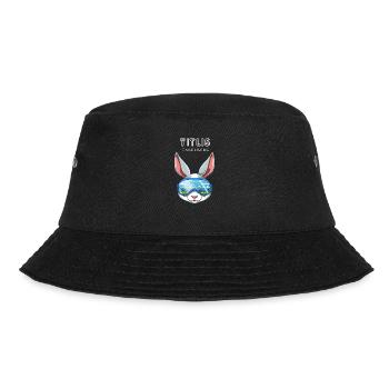 Titlis Engelberg Schweiz Retro Ski Hase - Bucket Hat - Schwarz - Vorne - Lela (165cm)