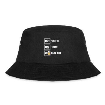 Bier Barkeeper Geburtstag Geschenk Weihnachten - Bucket Hat - Schwarz - Vorne - Lela (165cm)