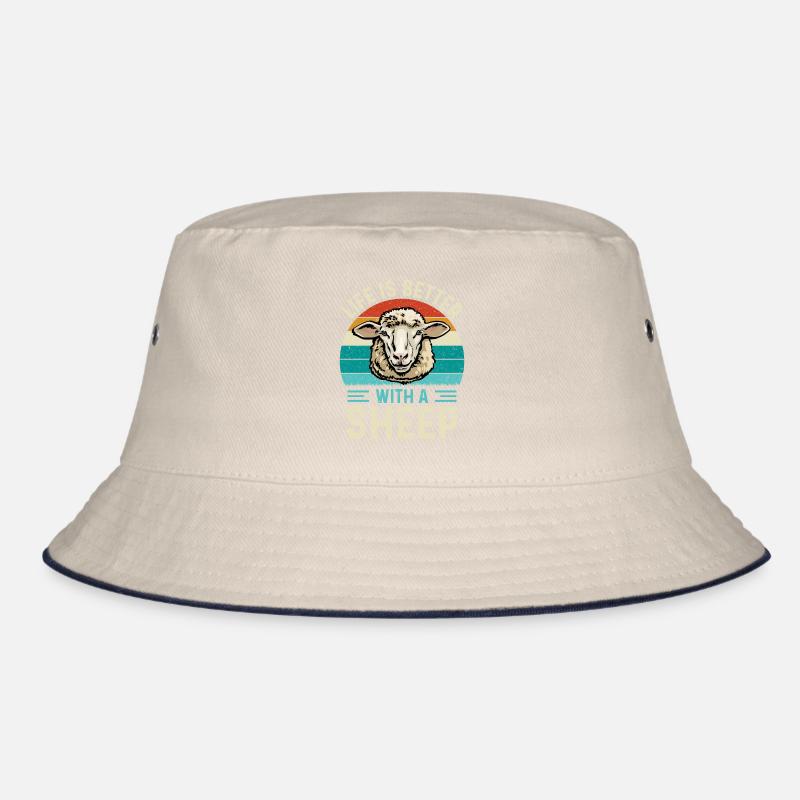 Funny sheep, sheep not only for shepherds Bucket Hat