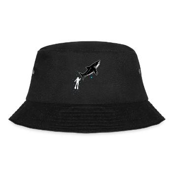 Tauchen mit Walhai - Bucket Hat - Schwarz - Vorne - Lela (165cm)