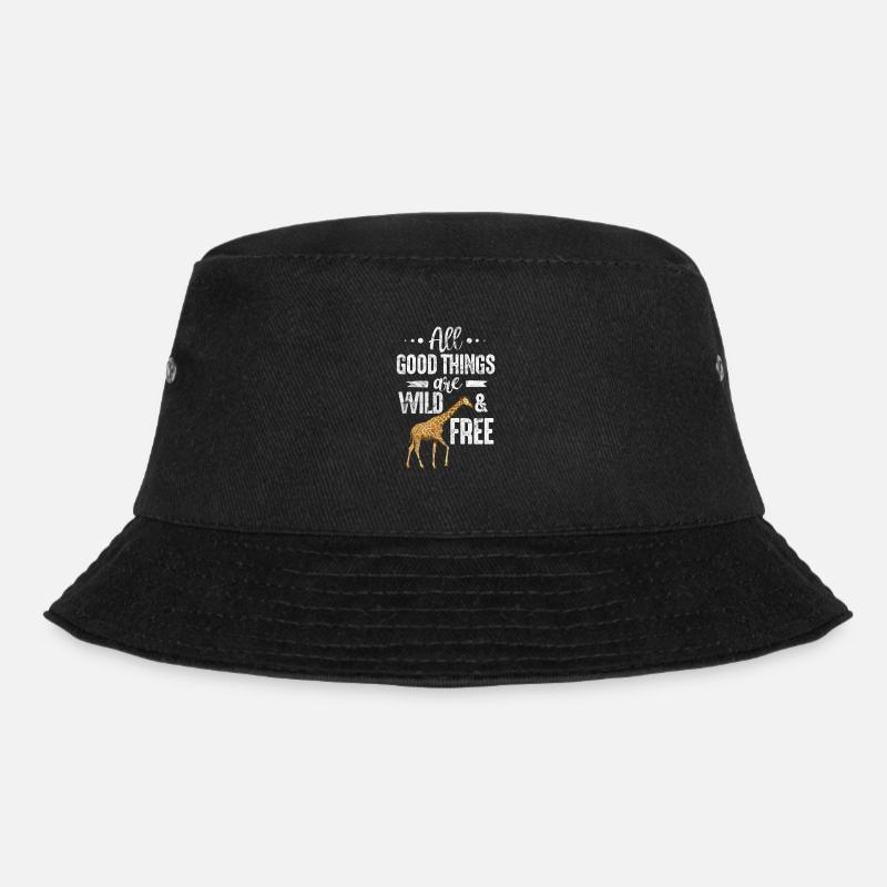 Giraffe - Bucket Hat - Schwarz