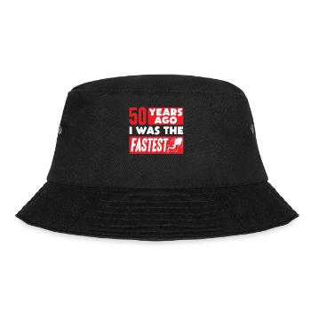 50th birthday, 50 years 50 years - Bucket Hat - black - Front - Lela (165cm)