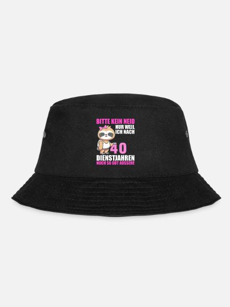 40 Jahre im Dienst 40 Jähriges Dienstjubiläum - Bucket Hat - Schwarz