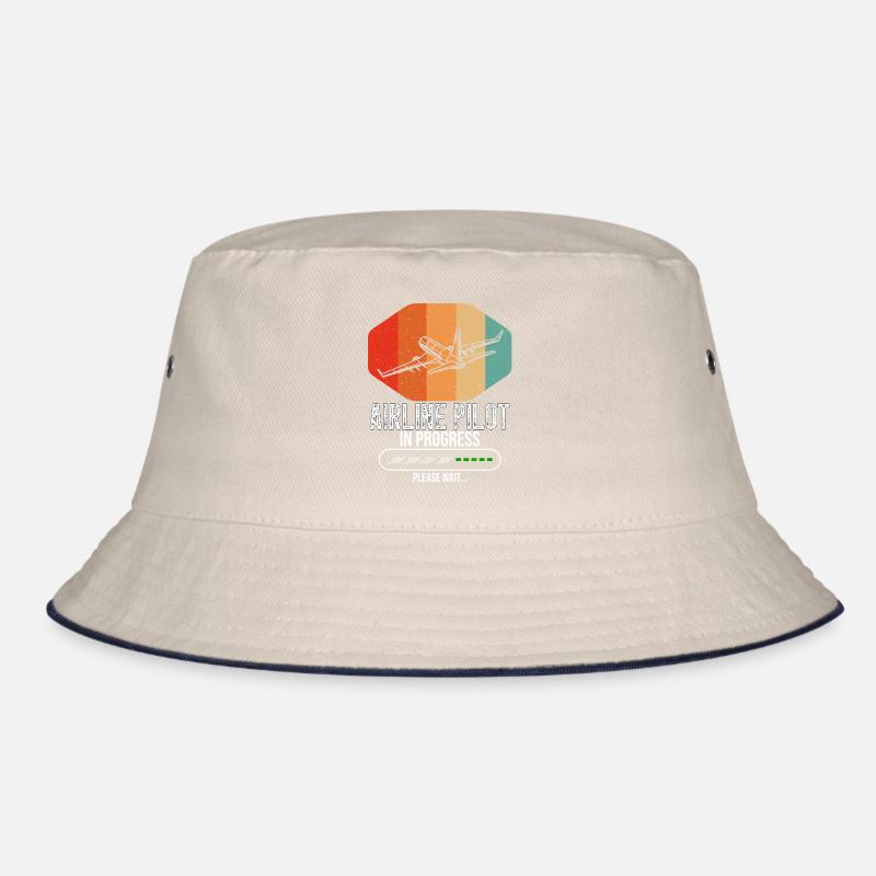 Airline Pilot In Progress Future Airline Pilot Kid Bucket Hat
