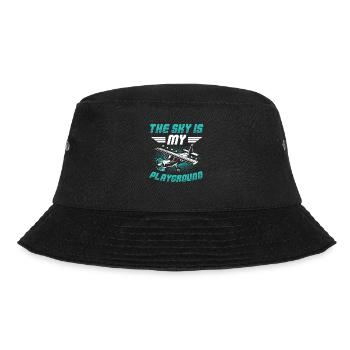 The Sky Is My Playground Model Airplane Pilot - Bucket Hat - black - Front - Lela (165cm)