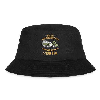 Witziges Trecker Bauern Motiv Traktor Fahrer - Bucket Hat - Schwarz - Vorne - Lela (165cm)