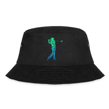 Golf Golfer Golfspieler Männer - Bucket Hat - Schwarz - Vorne - Lela (165cm)