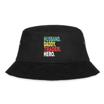 Husband Papa Trader Hero - Bucket Hat - black - Front - Lela (165cm)