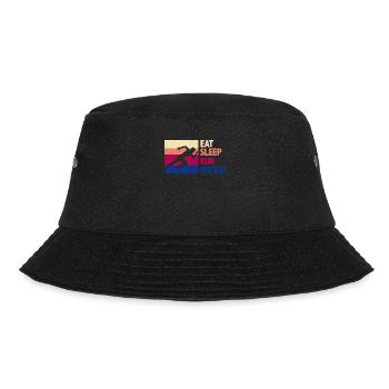 Lustiges Laufen Läufer Lauf Geschenk - Bucket Hat - Schwarz - Vorne - Lela (165cm)