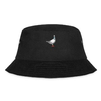 Taube I Vogel Brieftaube Motiv für Taubenzüchter - Bucket Hat - Schwarz - Vorne - Lela (165cm)