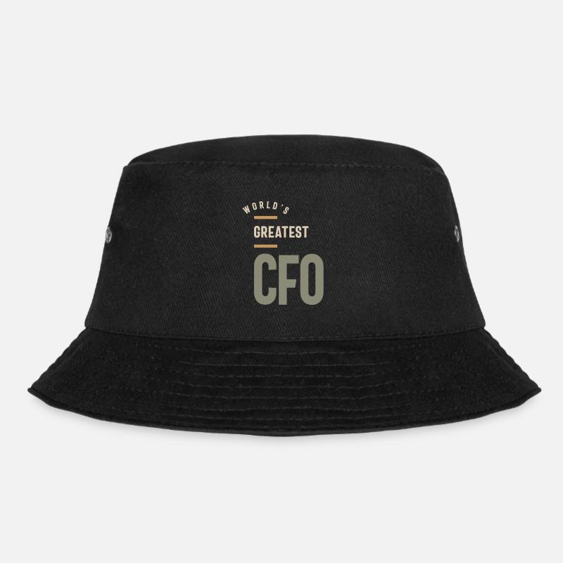 CFO Gift Funny Job Title Profession - Bucket Hat - black