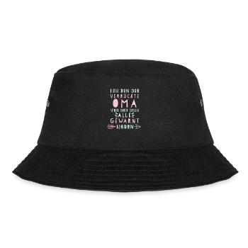 Verrückte Oma - Bucket Hat - Schwarz - Vorne - Lela (165cm)
