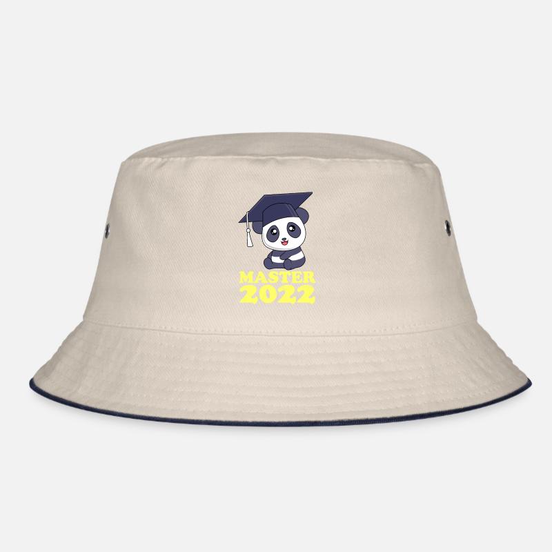 Master 2022 Panda Master Abschluss Bucket Hat