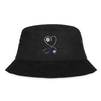 Vet Tech Stethoscope - Bucket Hat - black - Front - Lela (165cm)