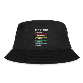 My Perfect Day Beach Volleyball - Bucket Hat - black - Front - Lela (165cm)