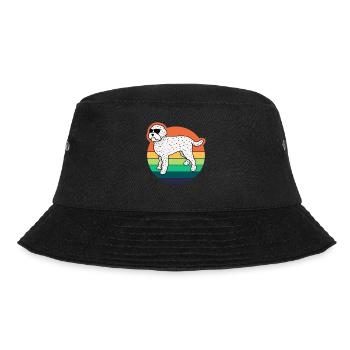 Lagotto Romagnolo Dog Retro Joke Dogs - Bucket Hat - black - Front - Lela (165cm)