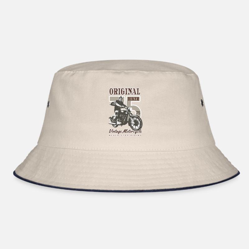 Biker Vintage Motorrad 75 original! Bucket Hat