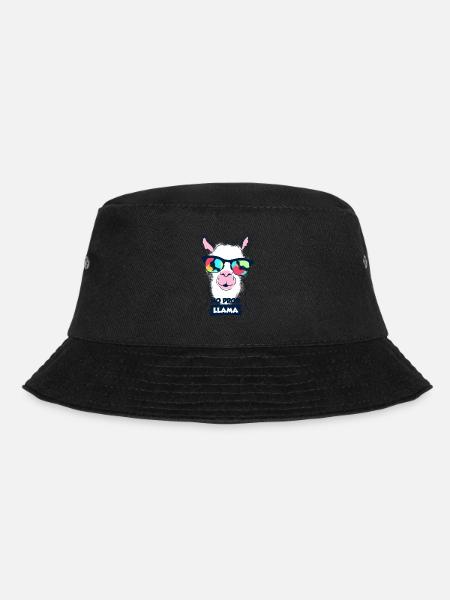 Lama - Bucket Hat - Schwarz
