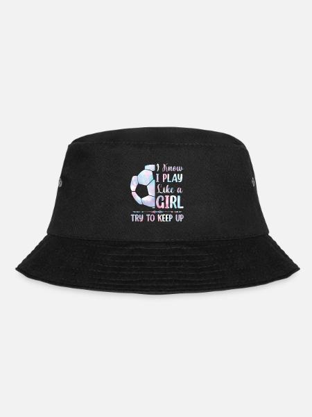 Fußball Mädchen - Bucket Hat - Schwarz