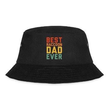 Epic Raccoon Shirt Distressed Edition - Bucket Hat - black - Front - Lela (165cm)