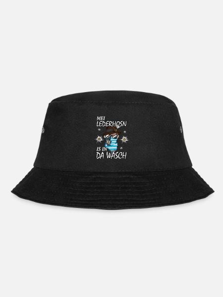 Bayern Traditionales Outfit Trachten Spruch Design - Bucket Hat - Schwarz