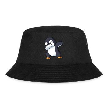 Dabbing Pinguin Pinguin Dab Pinguin Kostüm Jungen - Bucket Hat - Schwarz - Vorne - Lela (165cm)